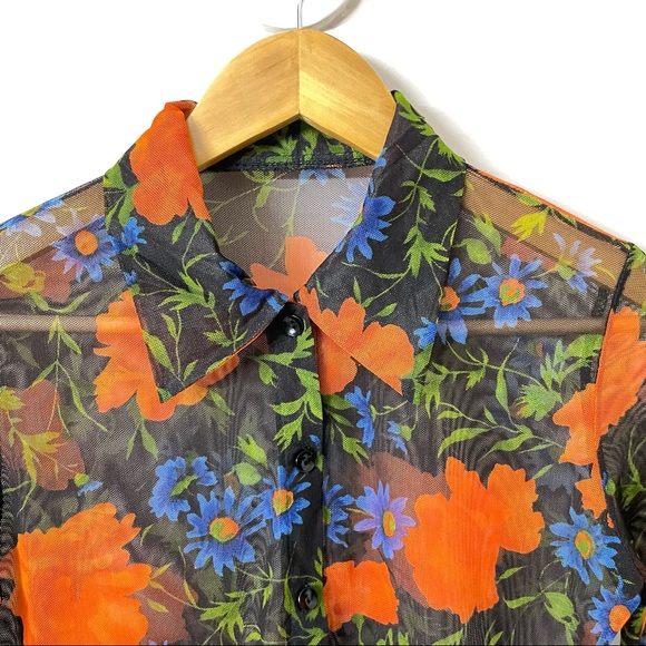 Floral Printed Top in net - Picture 7 of 7